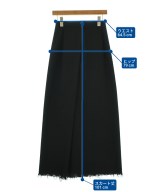 Yohji Yamamoto（ヨウジヤマモト）ロング・マキシ丈スカート 黒 サイズ:S レディース/2200697196026