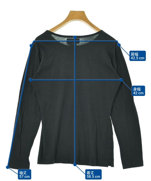 Yohji Yamamoto（ヨウジヤマモト）Tシャツ・カットソー 黒 サイズ:M レディース/2200694592449