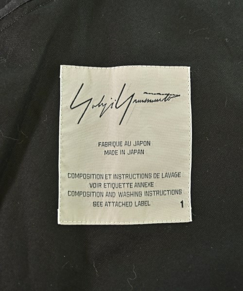 Yohji Yamamoto（ヨウジヤマモト）ノーカラージャケット 黒 サイズ:1(XS位) レディース/2200701331184
