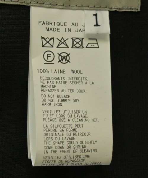 Yohji Yamamoto（ヨウジヤマモト）シャツワンピース 黒 サイズ:1(XS位) レディース/2200654715062