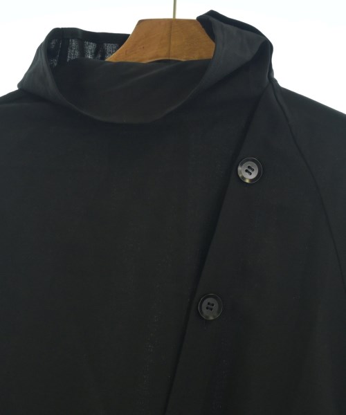 Yohji Yamamoto（ヨウジヤマモト）シャツワンピース 黒 サイズ:1(XS位) レディース/2200654715062