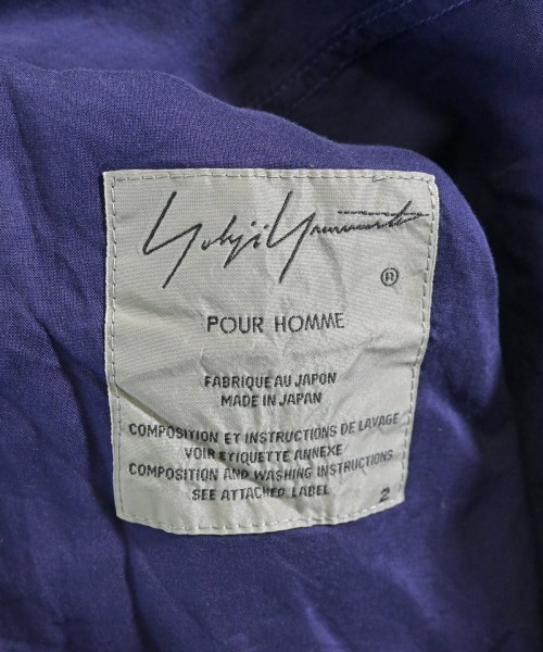 Yohji Yamamoto（ヨウジヤマモト）カジュアルシャツ 紫 サイズ:2(S位) メンズ/2200654888193