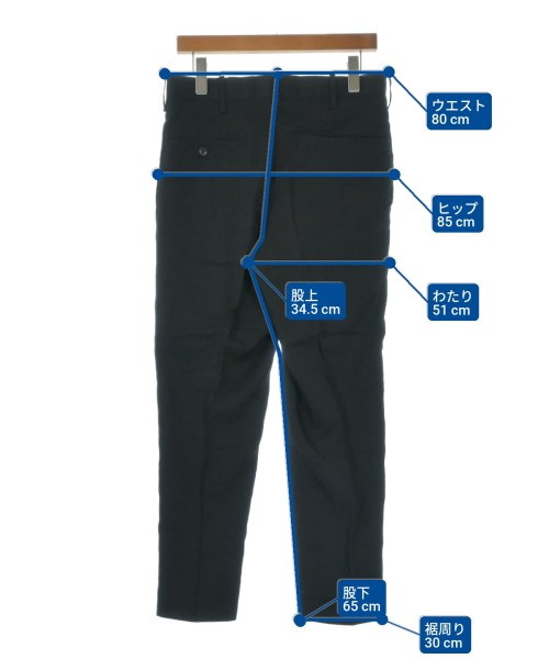 Yohji Yamamoto（ヨウジヤマモト）スラックス 黒 サイズ:2(S位) メンズ/2200648223030