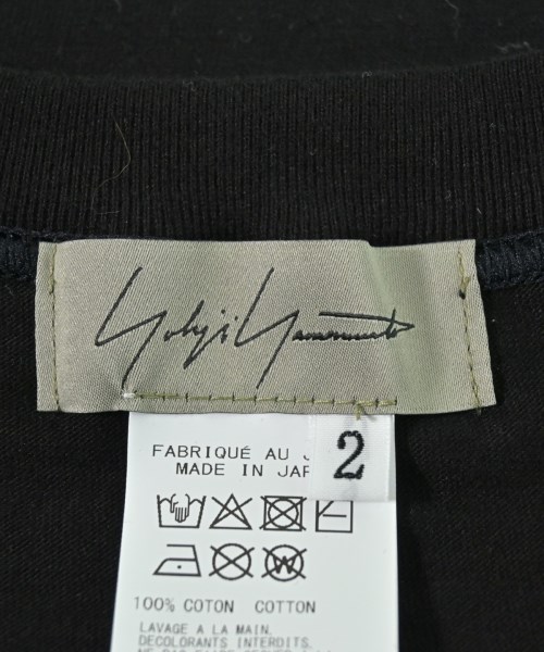 Yohji Yamamoto（ヨウジヤマモト）Tシャツ・カットソー 黒 サイズ:2(S位) メンズ/2200658981012