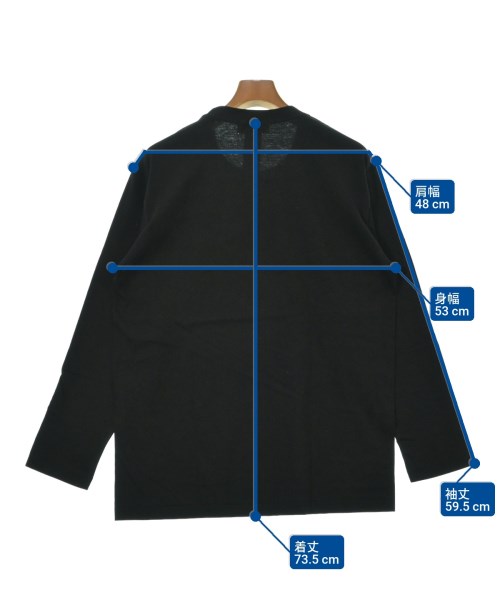 Yohji Yamamoto（ヨウジヤマモト）Tシャツ・カットソー 黒 サイズ:2(S位) メンズ/2200658981012