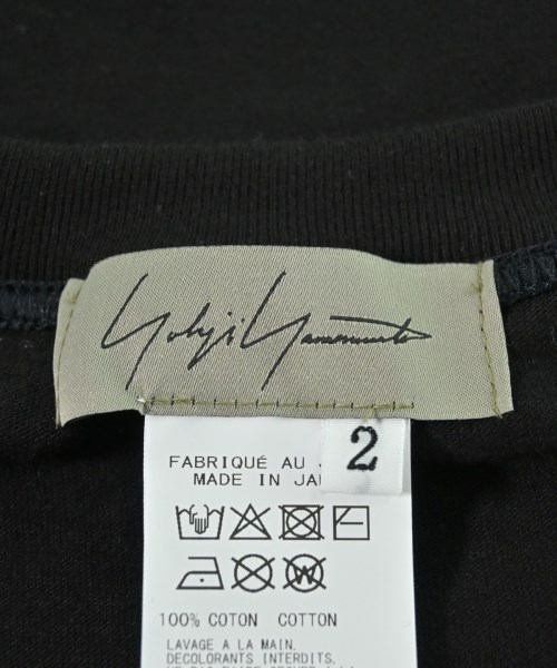Yohji Yamamoto（ヨウジヤマモト）Tシャツ・カットソー 黒 サイズ:2(S位) メンズ/2200658981029