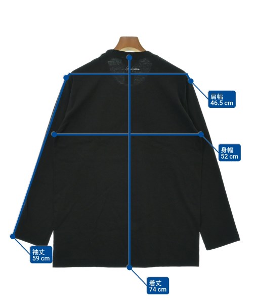 Yohji Yamamoto（ヨウジヤマモト）Tシャツ・カットソー 黒 サイズ:2(S位) メンズ/2200658981029