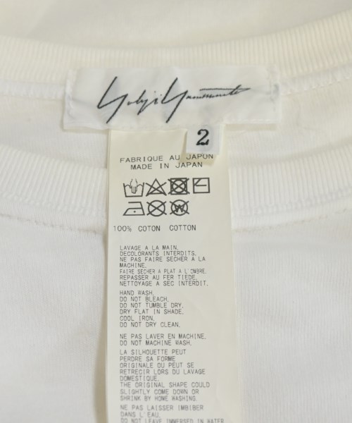 Yohji Yamamoto（ヨウジヤマモト）Tシャツ・カットソー 白 サイズ:2(S位) メンズ/2200660717029