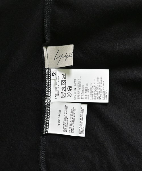 Yohji Yamamoto（ヨウジヤマモト）Tシャツ・カットソー 黒 サイズ:2(S位) レディース/2200662155010