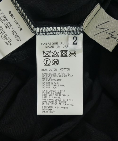 Yohji Yamamoto（ヨウジヤマモト）Tシャツ・カットソー 黒 サイズ:2(S位) レディース/2200711420045