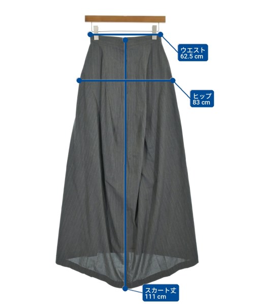 Yohji Yamamoto（ヨウジヤマモト）ロング・マキシ丈スカート グレー サイズ:S レディース/2200713195057