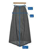 Yohji Yamamoto（ヨウジヤマモト）ロング・マキシ丈スカート グレー サイズ:S レディース/2200713195057