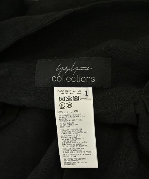 Yohji Yamamoto（ヨウジヤマモト）カジュアルシャツ 黒 サイズ:1(XS位) レディース/2200695704087