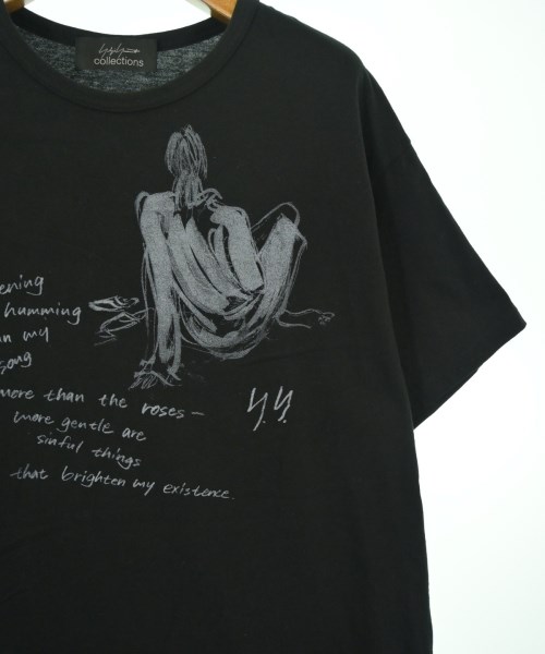 Yohji Yamamoto（ヨウジヤマモト）Tシャツ・カットソー 黒 サイズ:2(S位) レディース/2200715772034