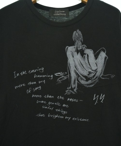 Yohji Yamamoto（ヨウジヤマモト）Tシャツ・カットソー 黒 サイズ:2(S位) レディース/2200715772034
