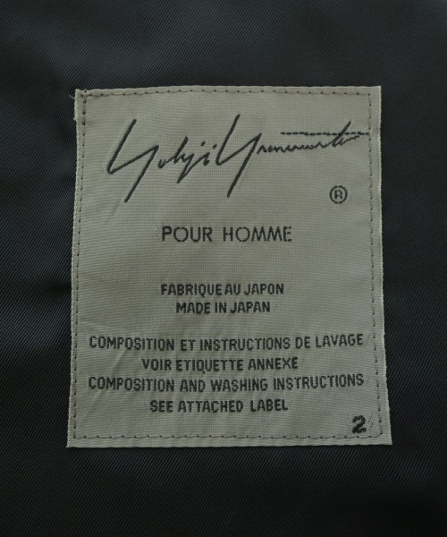yohji yamamoto POUR HOMME（ヨウジヤマモトプールオム）カジュアルシャツ 黒 サイズ:2(S位) メンズ/2200714667164