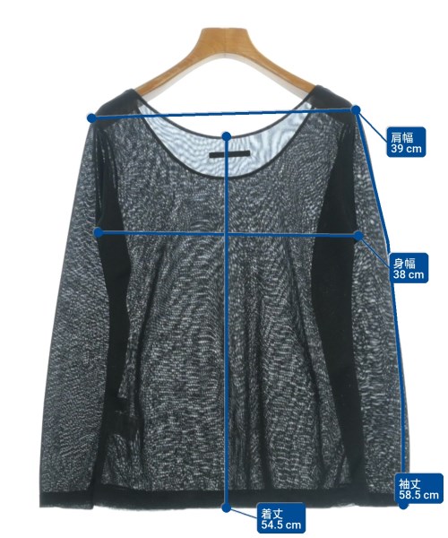 Yohji Yamamoto（ヨウジヤマモト）Tシャツ・カットソー 黒 サイズ:M レディース/2200714023083