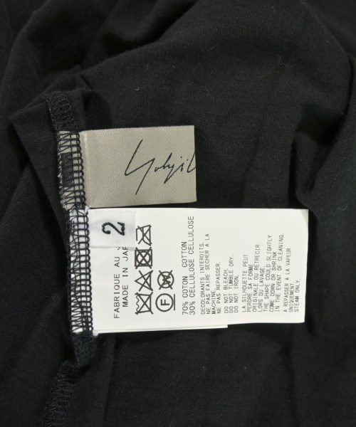 Yohji Yamamoto（ヨウジヤマモト）Tシャツ・カットソー 黒 サイズ:2(S位) レディース/2200718782030