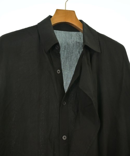 Yohji Yamamoto（ヨウジヤマモト）カジュアルシャツ 黒 サイズ:1(XS位) メンズ/2200645135015