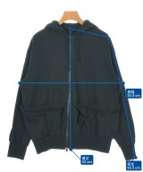 Yohji Yamamoto（ヨウジヤマモト）パーカー 黒 サイズ:2(S位) レディース/2200633760021