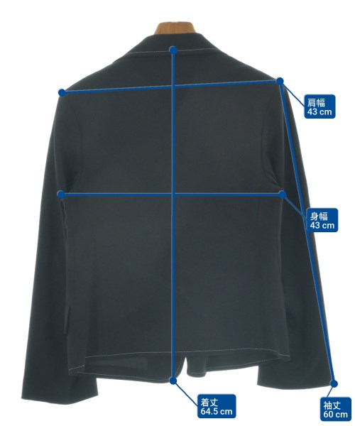 Yohji Yamamoto（ヨウジヤマモト）ジャケット 黒 サイズ:1(XS位) レディース/2200635149022
