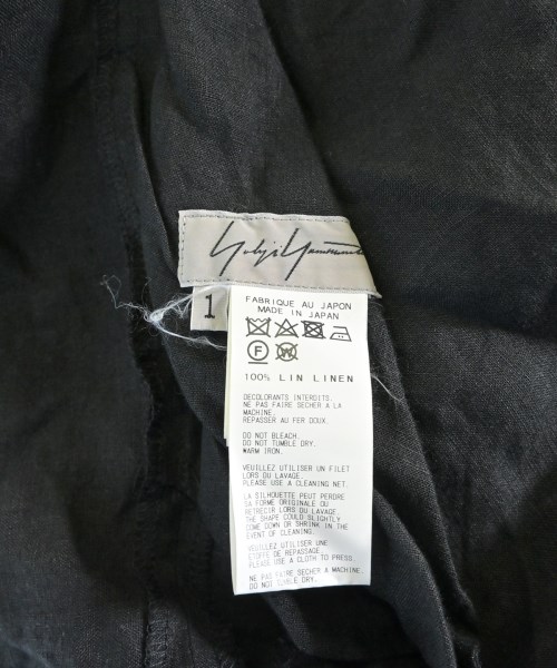 Yohji Yamamoto（ヨウジヤマモト）カジュアルシャツ 黒 サイズ:1(XS位) レディース/2200648776079