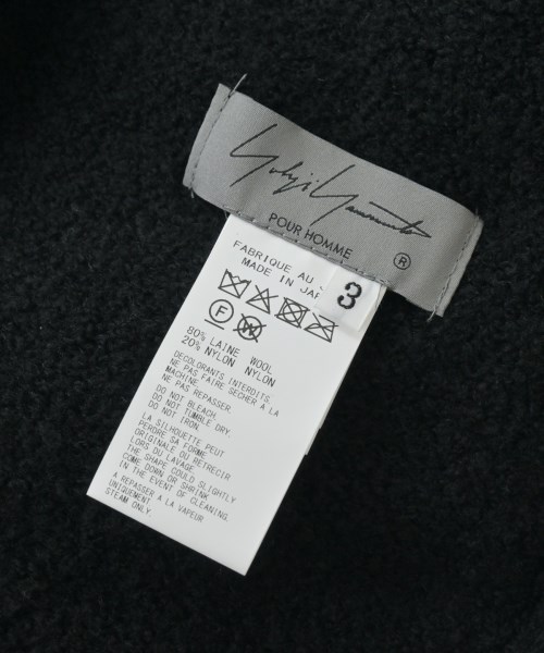 yohji yamamoto POUR HOMME（ヨウジヤマモトプールオム）マフラー 黒 サイズ:3(M位) メンズ/2200649009046