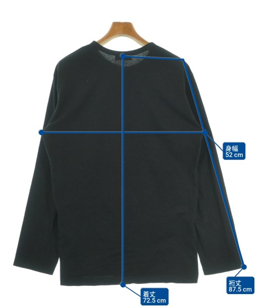 Yohji Yamamoto（ヨウジヤマモト）Tシャツ・カットソー 黒 サイズ:3(M位) メンズ/2200649272044