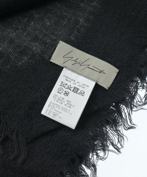 Yohji Yamamoto（ヨウジヤマモト）マフラー 黒 サイズ:- レディース/2200652126020