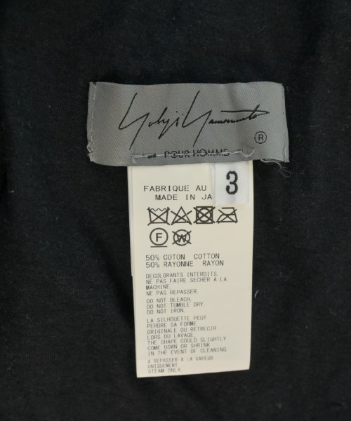 Yohji Yamamoto（ヨウジヤマモト）ワンピース 黒 サイズ:3(M位) レディース/2200653506029