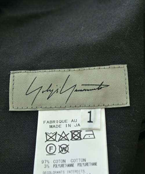 Yohji Yamamoto（ヨウジヤマモト）チノパン 黒 サイズ:1(XS位) レディース/2200699247030