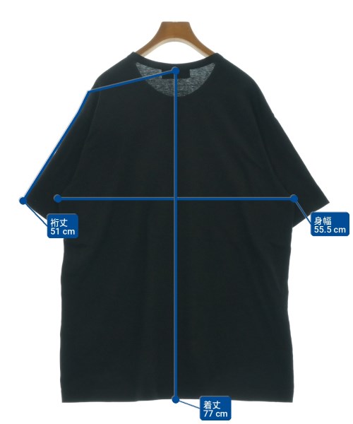 Yohji Yamamoto（ヨウジヤマモト）Tシャツ・カットソー 黒 サイズ:2(S