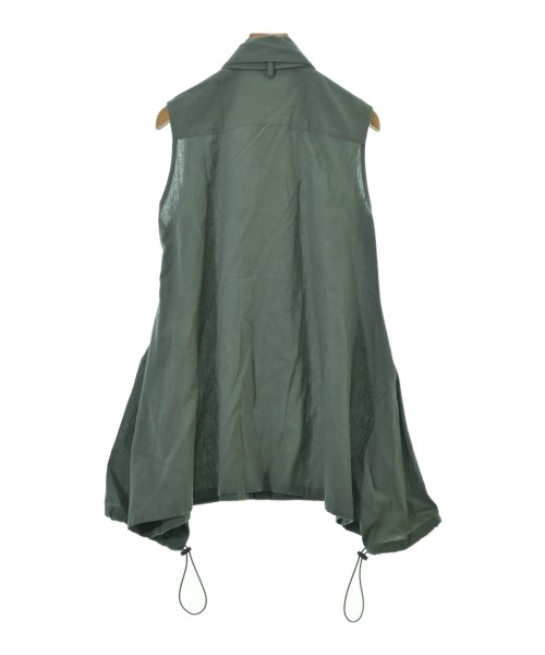 REGULATION Yohji Yamamoto（レギュレーションヨウジヤマモト）ブラウス 緑 サイズ:2(S位) レディース/2200704874107