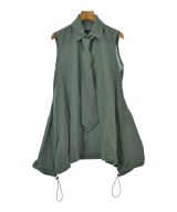 REGULATION Yohji Yamamoto（レギュレーションヨウジヤマモト）ブラウス 緑 サイズ:2(S位) レディース/2200704874107