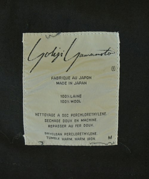 Yohji Yamamoto（ヨウジヤマモト）ジャケット 黒 サイズ:M メンズ/2200709047087