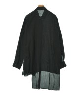 Yohji Yamamoto（ヨウジヤマモト）カジュアルシャツ 黒 サイズ:1(XS位) レディース/2200710246035