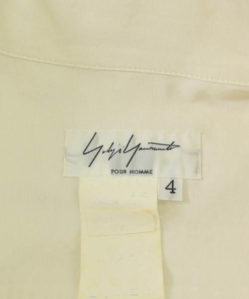 yohji yamamoto POUR HOMME（ヨウジヤマモトプールオム）カジュアルシャツ 白 サイズ:4(L位) メンズ/2200710305053