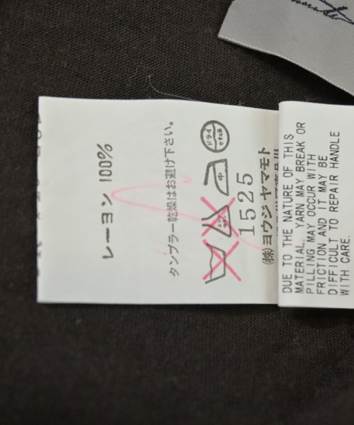 Yohji Yamamoto（ヨウジヤマモト）ノースリーブ 茶 サイズ:2(S位) レディース/2200655215073