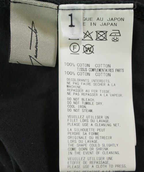 Yohji Yamamoto（ヨウジヤマモト）カジュアルシャツ 黒 サイズ:1(XS位) レディース/2200663797028