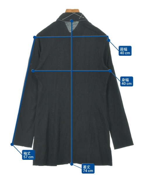 Yohji Yamamoto（ヨウジヤマモト）カジュアルシャツ 黒 サイズ:1(XS位) レディース/2200663797028