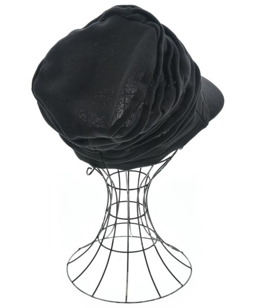 Yohji Yamamoto（ヨウジヤマモト）ニットキャップ・ビーニー 黒 サイズ:- レディース/2200662054146