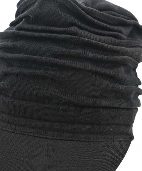 Yohji Yamamoto（ヨウジヤマモト）ニットキャップ・ビーニー 黒 サイズ:- レディース/2200662054146