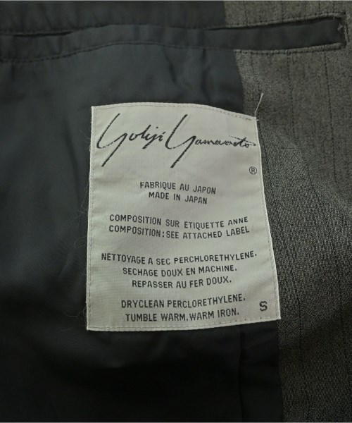 Yohji Yamamoto（ヨウジヤマモト）テーラードジャケット グレー サイズ:S レディース/2200664555016