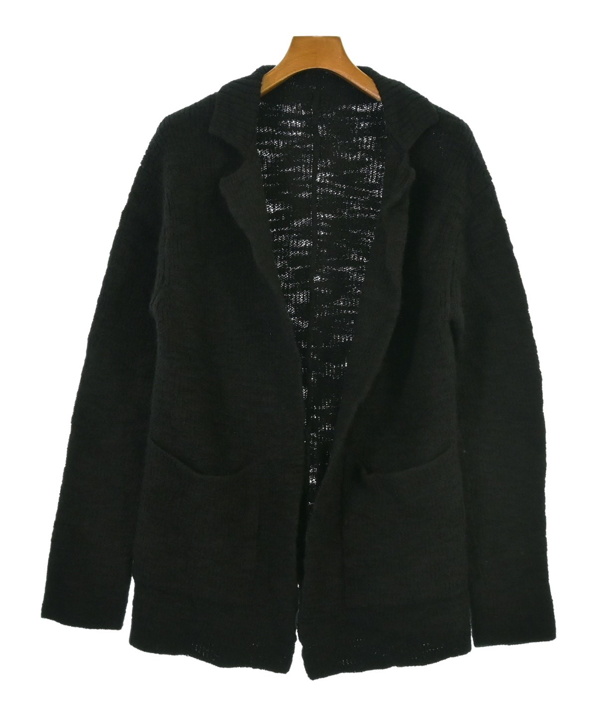 Yohji Yamamoto（ヨウジヤマモト）カーディガン 黒 サイズ:2(S位