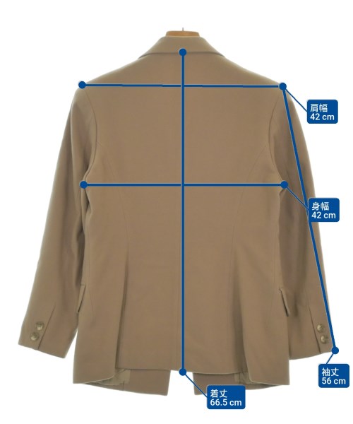 Yohji Yamamoto（ヨウジヤマモト）テーラードジャケット ベージュ サイズ:S レディース/2200664895044