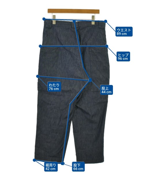 Yohji Yamamoto（ヨウジヤマモト）デニムパンツ 青 サイズ:1(XS位) メンズ/2200663027064