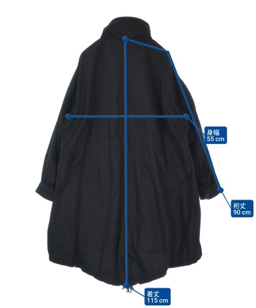 Yohji Yamamoto（ヨウジヤマモト）モッズコート 黒 サイズ:2(S位) メンズ/2200667040021