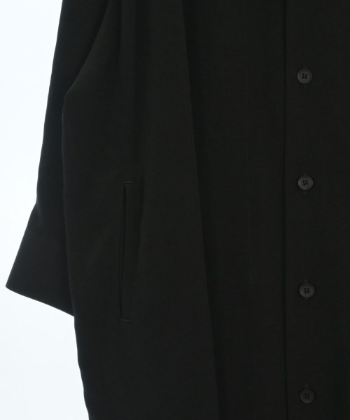 Yohji Yamamoto（ヨウジヤマモト）シャツワンピース 黒 サイズ:1(XS位) レディース/2200669829037
