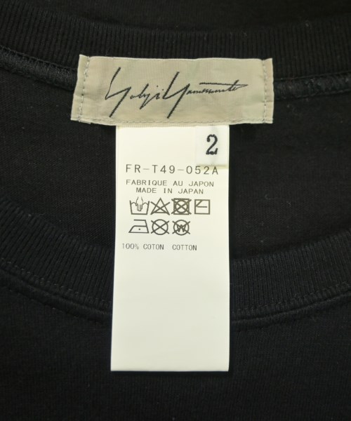 Yohji Yamamoto（ヨウジヤマモト）Tシャツ・カットソー 黒 サイズ:2(S位) レディース/2200669829068