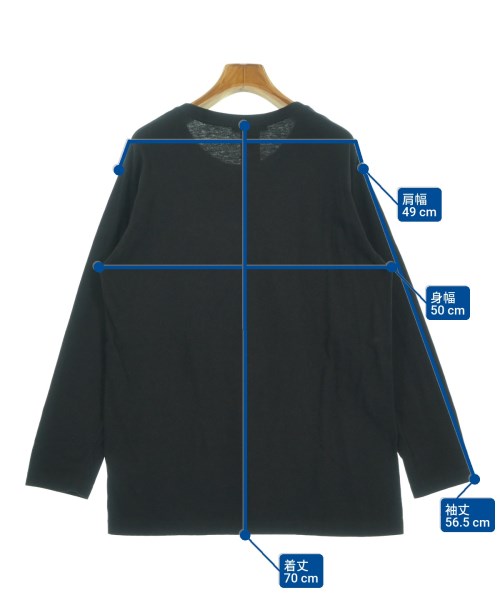 Yohji Yamamoto（ヨウジヤマモト）Tシャツ・カットソー 黒 サイズ:2(S位) レディース/2200669829068